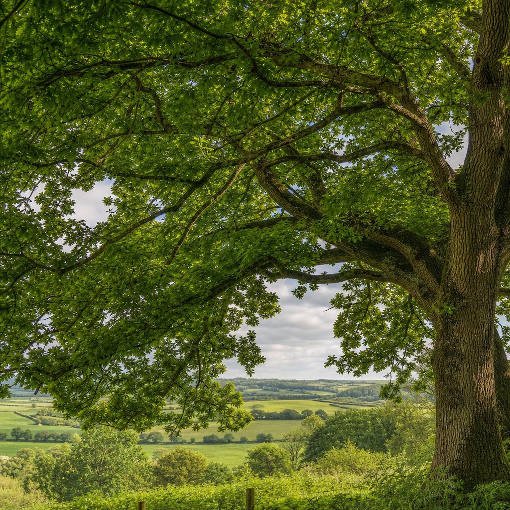Arborist in canopy